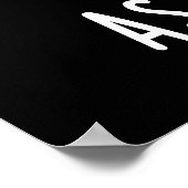 Astro-knot Funny Astronaut Pun Dark BG Poster (Hoek)