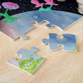 Astro-meow chantant dans l'univers Puzzle (Côté)