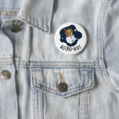 Astro-nut Funny Nut Astronaut Pun Ronde Button 5,7 Cm (In situ)