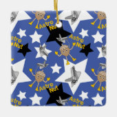 Astro Nut Stars Keramisch Ornament (Voorkant)