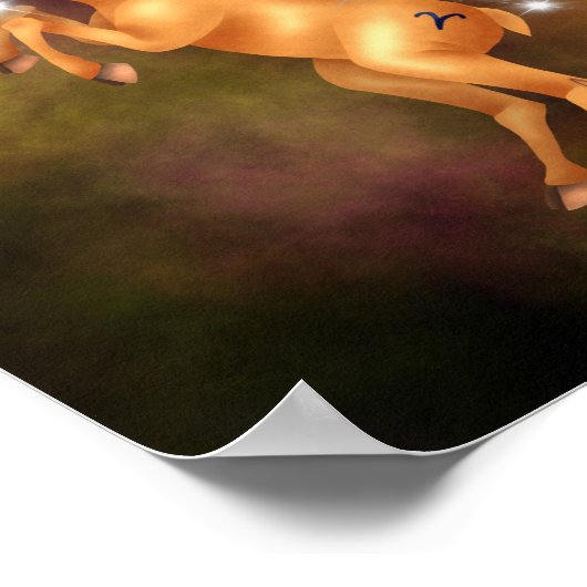 Astro Ram Mars Zodiac Poster (Hoek)