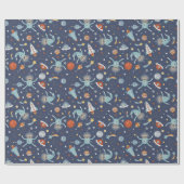 Astro Sloths Cadeaupapier (Vlak)