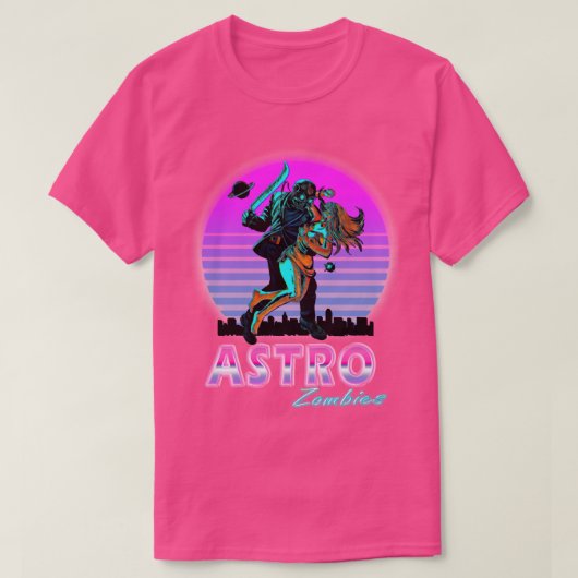Astro Zombies damp golf transparante achtergrond T-shirt (Design voorkant)