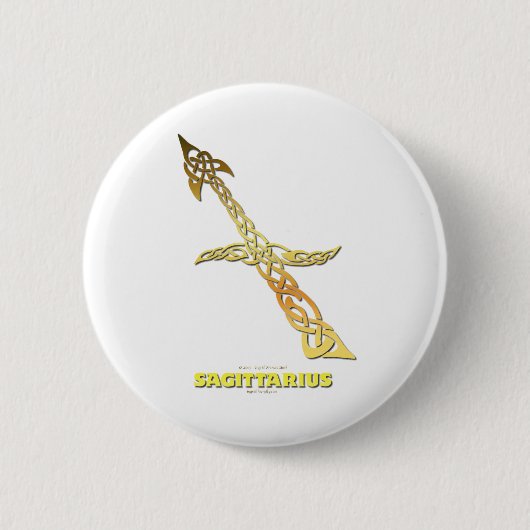 Astrocelt Sagittarius Ronde Button 5,7 Cm (Voorkant)