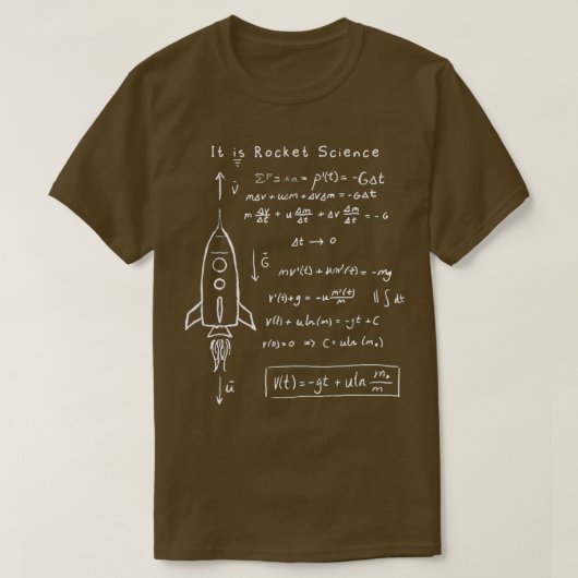 Astrofysica Rocket Aerospace Science Art T-shirt (Design voorkant)