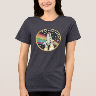 Astrofysica Vintage Embleem V02 Tri-Blend Shirt