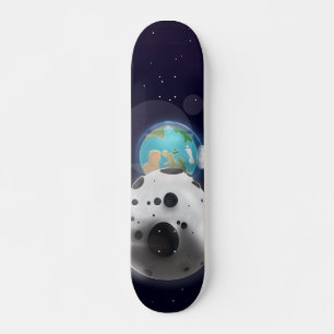 Astroïde impact op de planeet Aarde! Skateboard