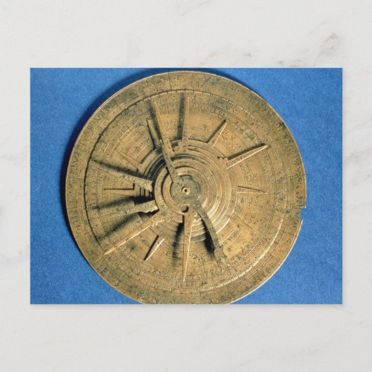 Astrolabe voor de berekening van horoscopen, Europ Briefkaart (Voorkant)