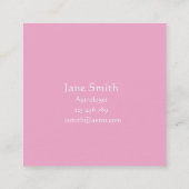 Astrologer Astrology business services roze Vierkante Visitekaartje (Achterkant)