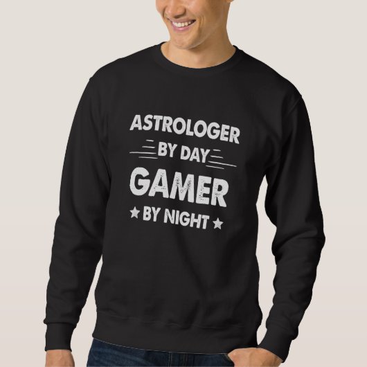 Astrologer By Day Gamer By Night Trui (Voorkant)