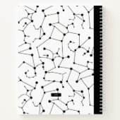 ASTROLOGIE/ASTRONOMIE NOIRE ET BLANCHE CARNET À TH (Dos)