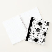 ASTROLOGIE/ASTRONOMIE NOIRE ET BLANCHE CARNET À TH (Intérieur)