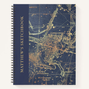 Astrologie Capricorn Horoscope zakboek met naam Notitieboek