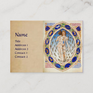 ASTROLOGIE EN ZODIAKALE TEKENEN Astroloog perkamen Visitekaartje