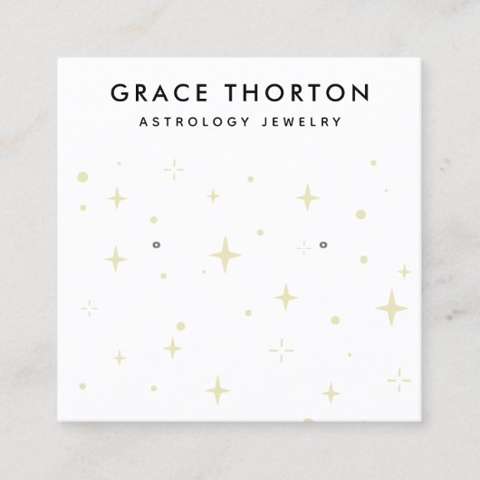 Astrologie Étoiles Écoutant une carte d'affichage (Devant)