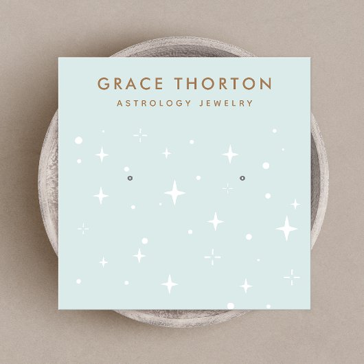 Astrologie Étoiles Écoutant une carte d'affichage 