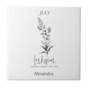 Astrologie Geboorte Maand Juli   Bloemleeuwerik Tegeltje