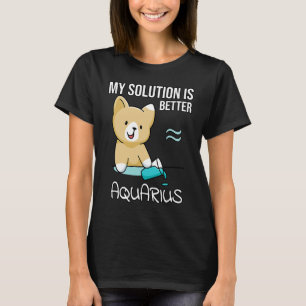 Astrologie Gezegde Cute Cat Zodiac Sign Aquarius T-shirt