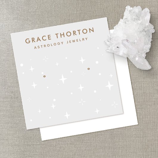 Astrologie Gris Étoiles Écoutant Une Carte Display