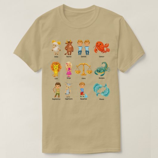 Astrologie Horoscope Women T-shirt (Design voorkant)
