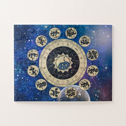 Astrologie in het universum legpuzzel (Horizontaal)