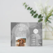 Astrologie Kanker Sterrenbeeld Foto Aangepaste Ver Briefkaart (Staand voorkant)