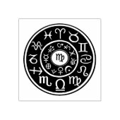 Astrologie Maagd Dierenriem rubber ontwerp stempel (Afrduk)