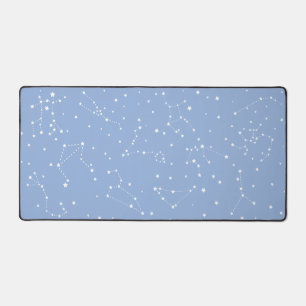 Astrologie Pastelblauw Witte Sterren Sterrenbeeld Bureaumat