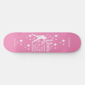 Astrologie Pink Skateboard avec le symbole Libra (Horz)