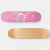 Astrologie Pink Skateboard avec le symbole Libra (Horz)