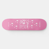 Astrologie Pink Skateboard avec Symbole Gemini (Horz)