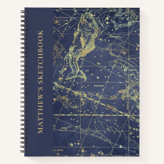 Astrologie Pisces Horoscope Livre De Croquis Avec  (Devant)