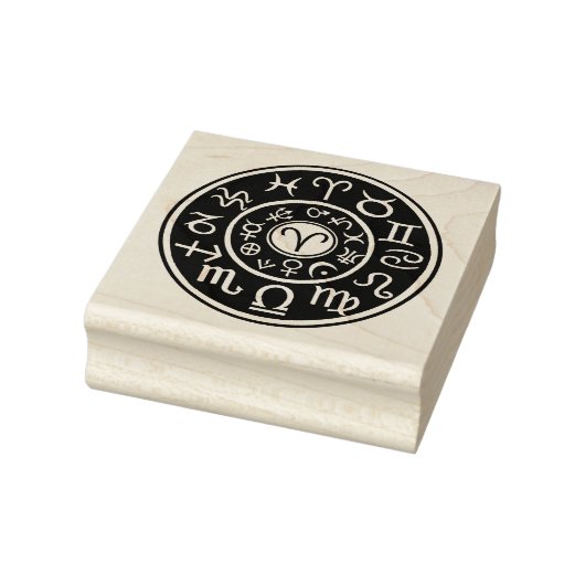 Astrologie Ram Ram Zodiac Stempel van Rubber (Stempel)