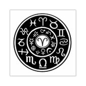 Astrologie Ram Ram Zodiac Stempel van Rubber (Afrduk)