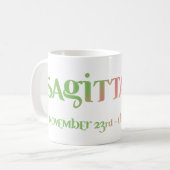 Astrologie Sagittaire Zodiac d1 Mug (Devant gauche)