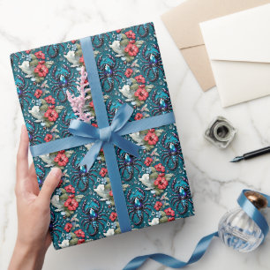 Astrologie Schorpioen Geboortemaand Bloem Kristall Cadeaupapier