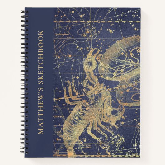 Astrologie Scorpio Horoscope Livre De Croquis Avec (Devant)