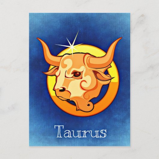 Astrologie Sign Taurus Briefkaart (Voorkant)