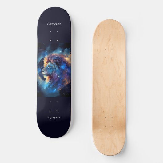 Astrologie Skateboard avec Leo Symbole (Recto)