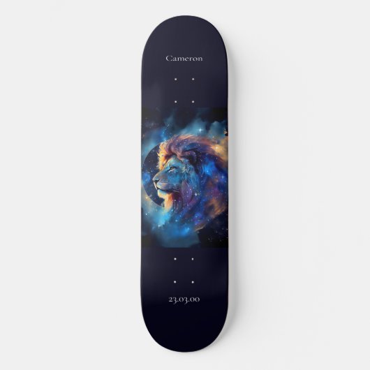 Astrologie Skateboard avec Leo Symbole (Recto)