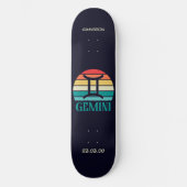 Astrologie Skateboard avec symbole Gemini (Recto)