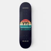 Astrologie Skateboard avec symbole Scorpio (Recto)