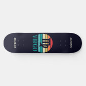 Astrologie Skateboard avec Virgo Symbole (Horz)