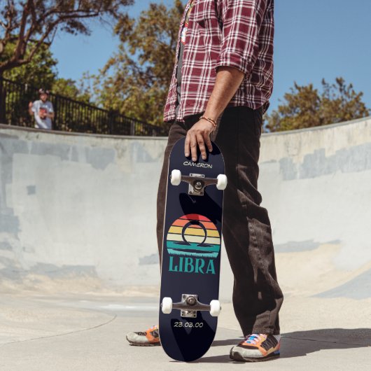 Astrologie Skateboard met Weegschaal Symbool (Buiten 2)