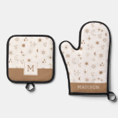 Astrologie Sterpatroon Ovenwant & Pannenlap Set (Voorkant)