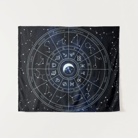 Astrologie Tapestry Wandkleed (Voorkant (horizontaal))