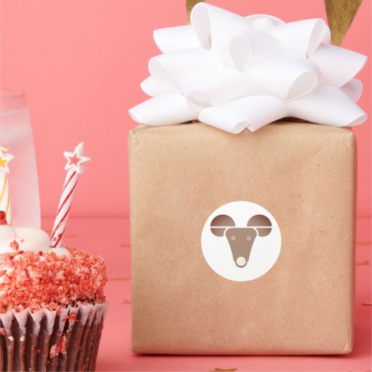 Astrologie teken Steenbok Ronde Sticker (Feest)