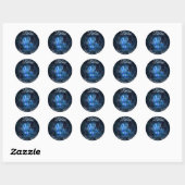 Astrologie Teken Weegschaal Horoscoop Schaal Symbo Ronde Sticker (Vel)