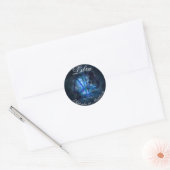 Astrologie Teken Weegschaal Horoscoop Schaal Symbo Ronde Sticker (Envelop)
