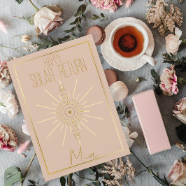 Astrologie thema Verjaardag Kaart